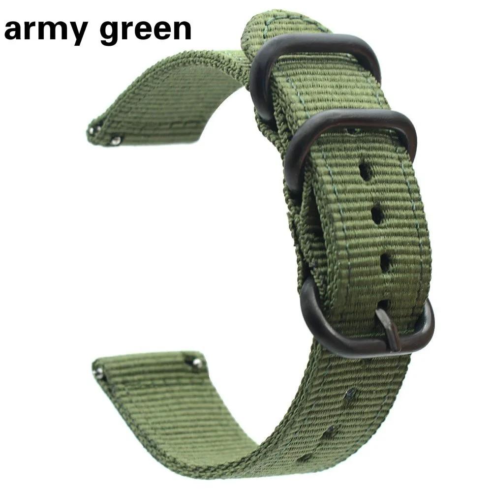 20mm Horlogeband 22mm Universele Horlogeband Sport Nylon Canvas Geweven Riem Verstelbare Band Outdoor Gereedschap Kampeeruitrusting