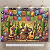 1pc Mexican Party Background - Day of the Dead, All-season Party Decorations, Mexican Party Decorations, Event Decorations