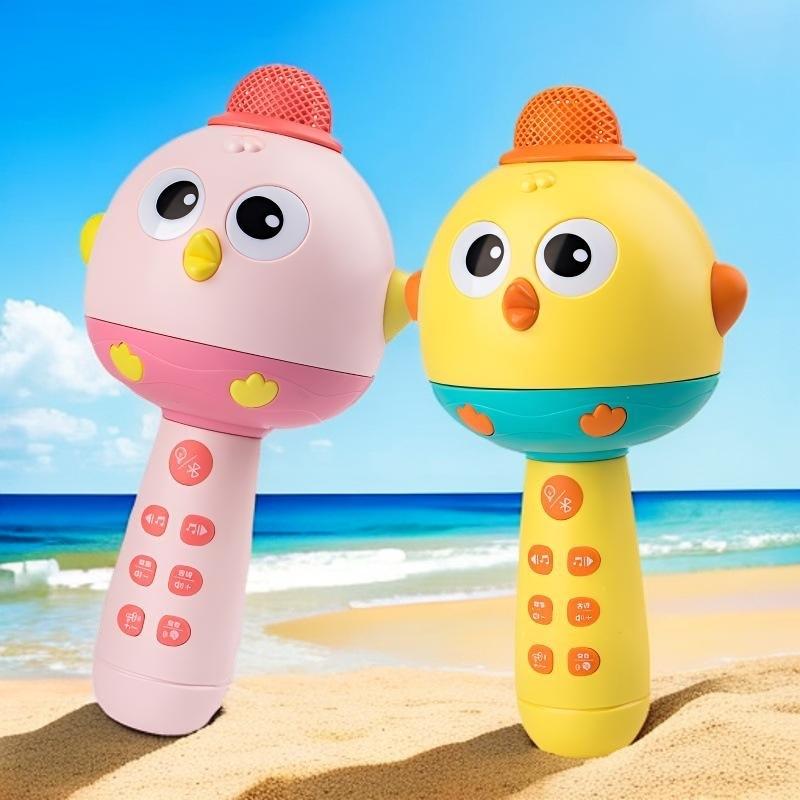 Kid Wireless Microphone Audio Integrated Machine Cartoon Children's Microphone  Bluetooth Early Education Music Baby Toys