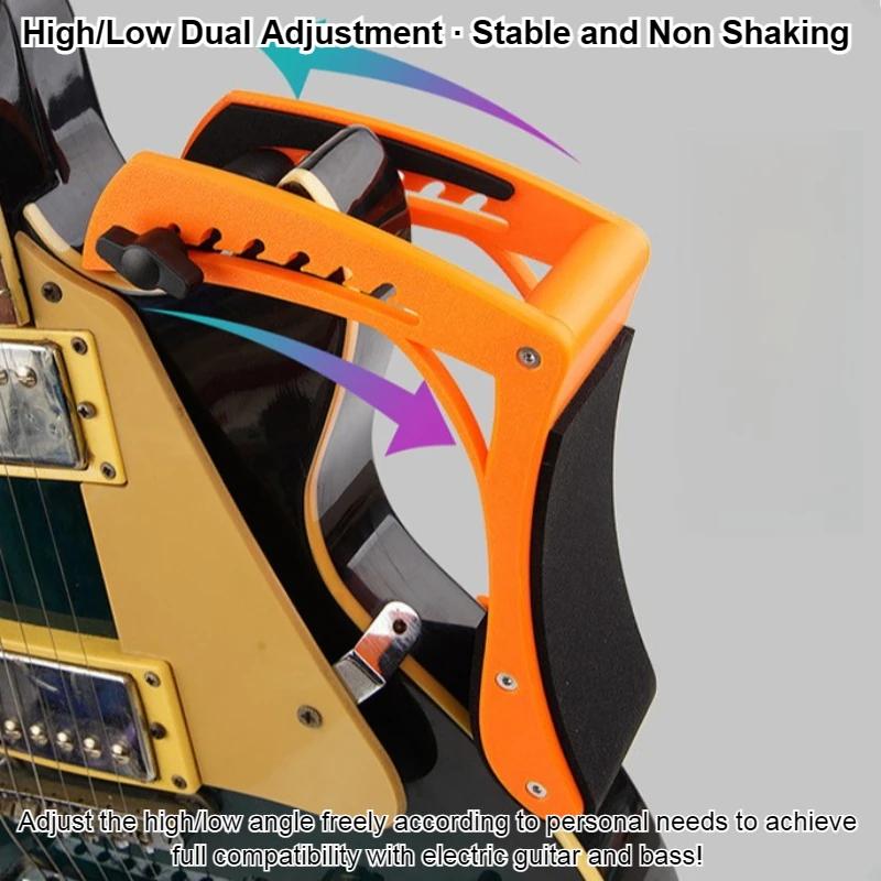 Portable Support Frame Made of Acrylic Sheet, Ergonomic Guitar Anti Slip Lightweight Bracket Adjustable Electric Guitar Holder