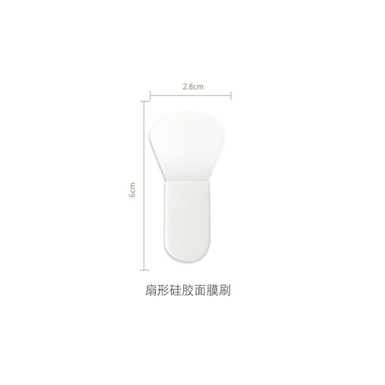 Silicone Facial Mask Brush Mini Short Handle Portable Mud Mask Applicator