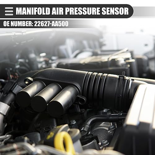 Motoforti Car Manifold Air Pressure Sensor Replacement for Mazda 3 Plastic No. 22627-AA500 Black