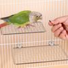 Waschbare Vogelplattform Edelstahl Papageienspielzeug Neuer Papageien-Ruhestand Ständer Käfigzubehör