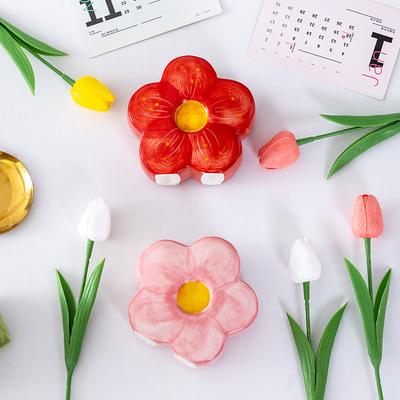 Suport pentru stilou cu flori Decor pentru birou din ceramică Birou Fată drăguță Birou Cutie de depozitare Papetarie Raft Rezervor de depozitare