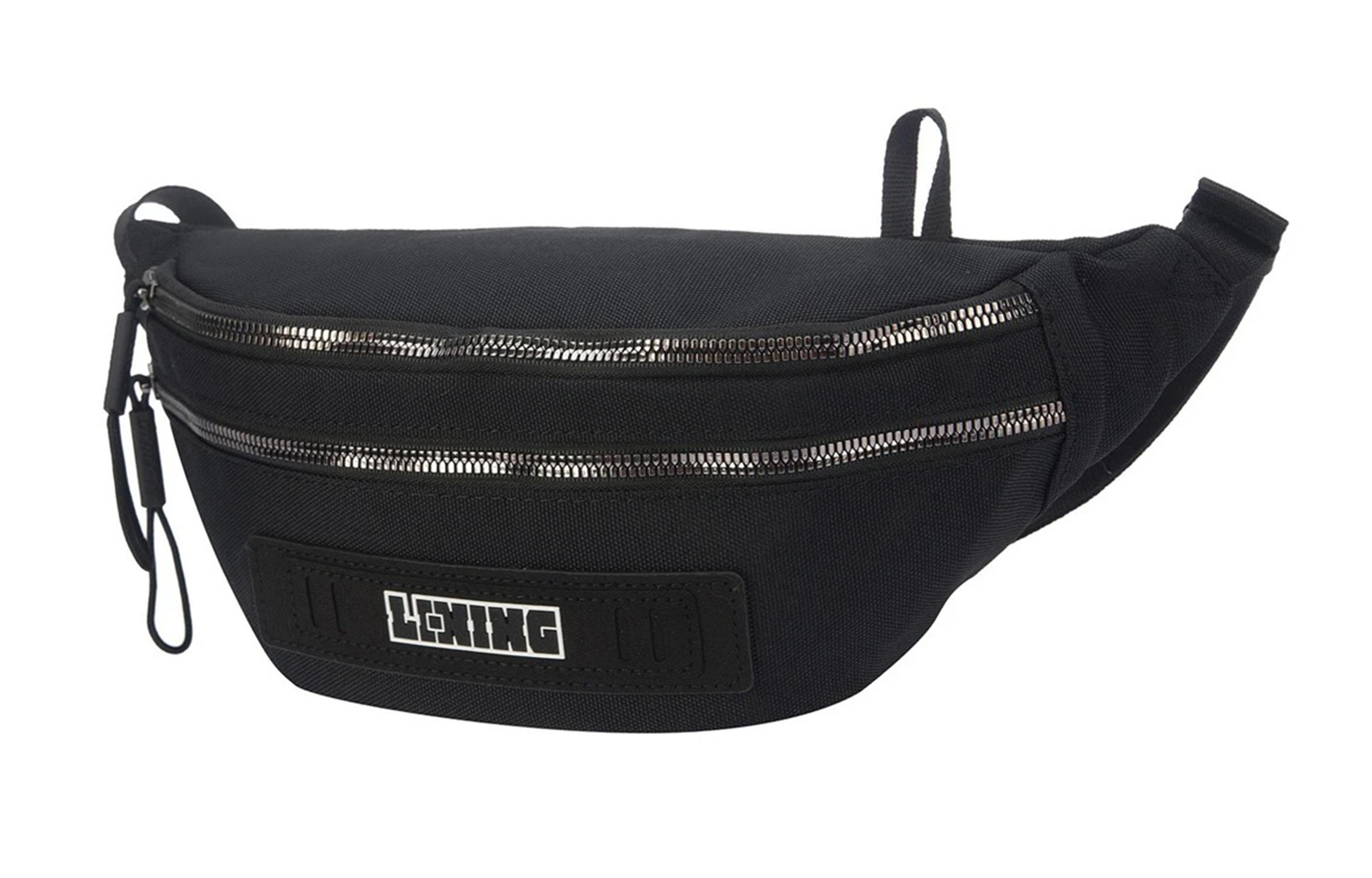 Li Ning Fabric Sling Bag Regular Unisex Black ABDR262-1
