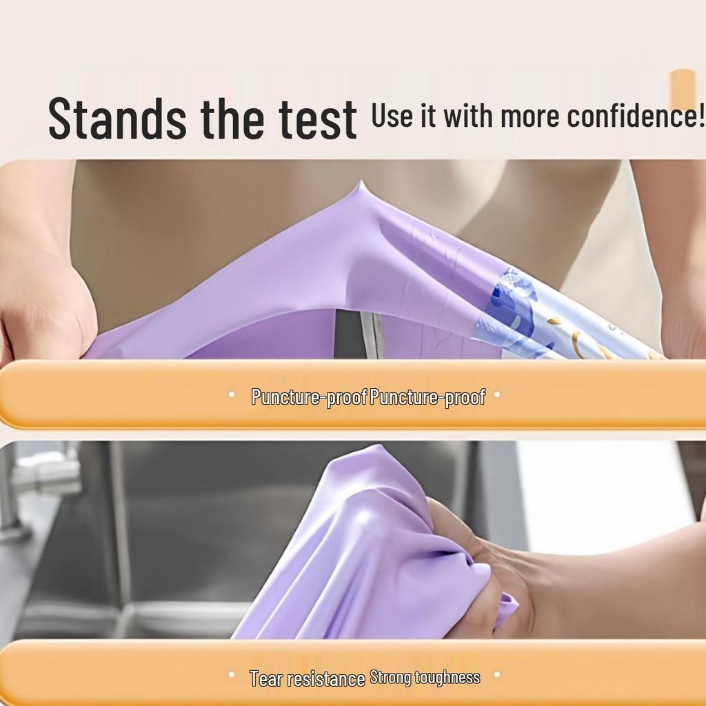 Newcomer Special: Durable Fleece-Lined Dishwashing Gloves – Waterproof for Autumn/Winter Cleaning