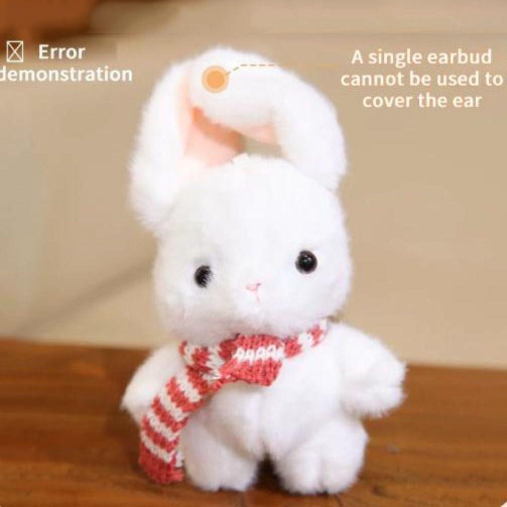 Induction Rhythm Piano Lop-eared Rabbit Plush Toys Induction Beat Doll  Birthday Xmas Gift