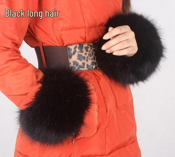 Women's Fluffy Faux Fur Wristband & Cuff Sleevelets