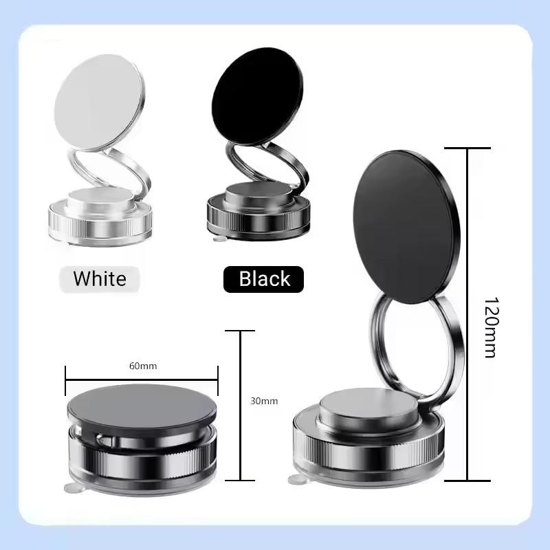 2026 New Vacuum Magnetic Phone Holder for Car - Suction Cup Phone Mount for MagSafe, 360° Rotatable Portable Strong Magnet Stand