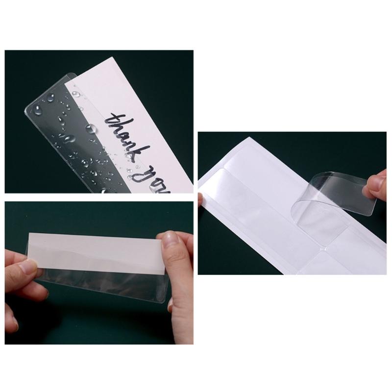 Clear Adhesive Label Pockets With Strong Stick Backing Label Bags For Home And Office Use Sticker Pockets