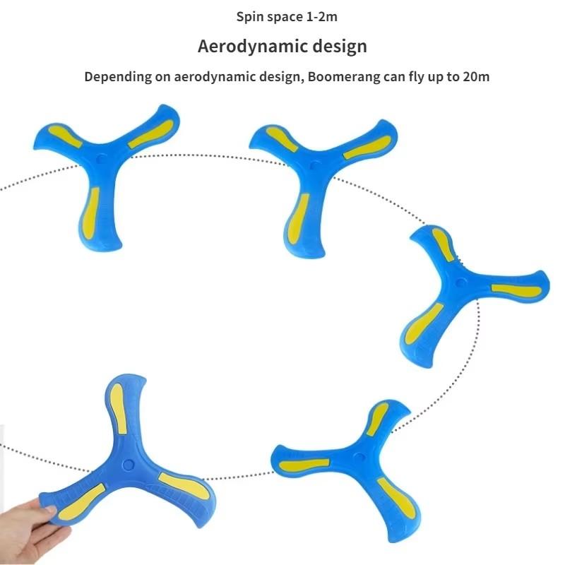 4/3/1pcs Soft Hand Throw Flying Boomerang Toy Funny Flying Discs Outdoor Sports Toys for Children Adults Interactive Puzzle Game