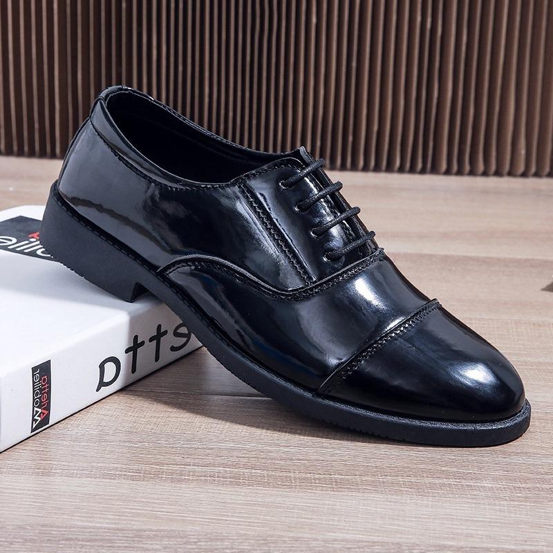 

Деловые кожаные туфли мужские 2024 года, новый тренд, универсальная мужская повседневная обувь, кожаные туфли мужские, нескользящие, с мягкой подошвой, дышащие, мужские кожаные туфли 38