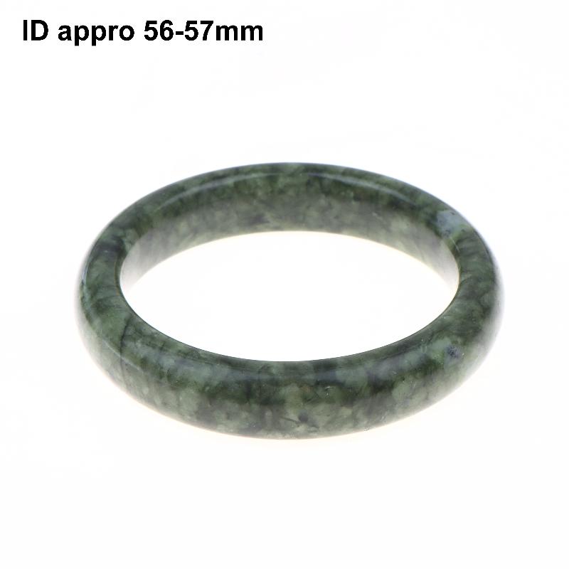 Green White Natural Jade Bracelet Hand Carved Wide Nanyu Bangle Premium Jewelry for Graduation Gift