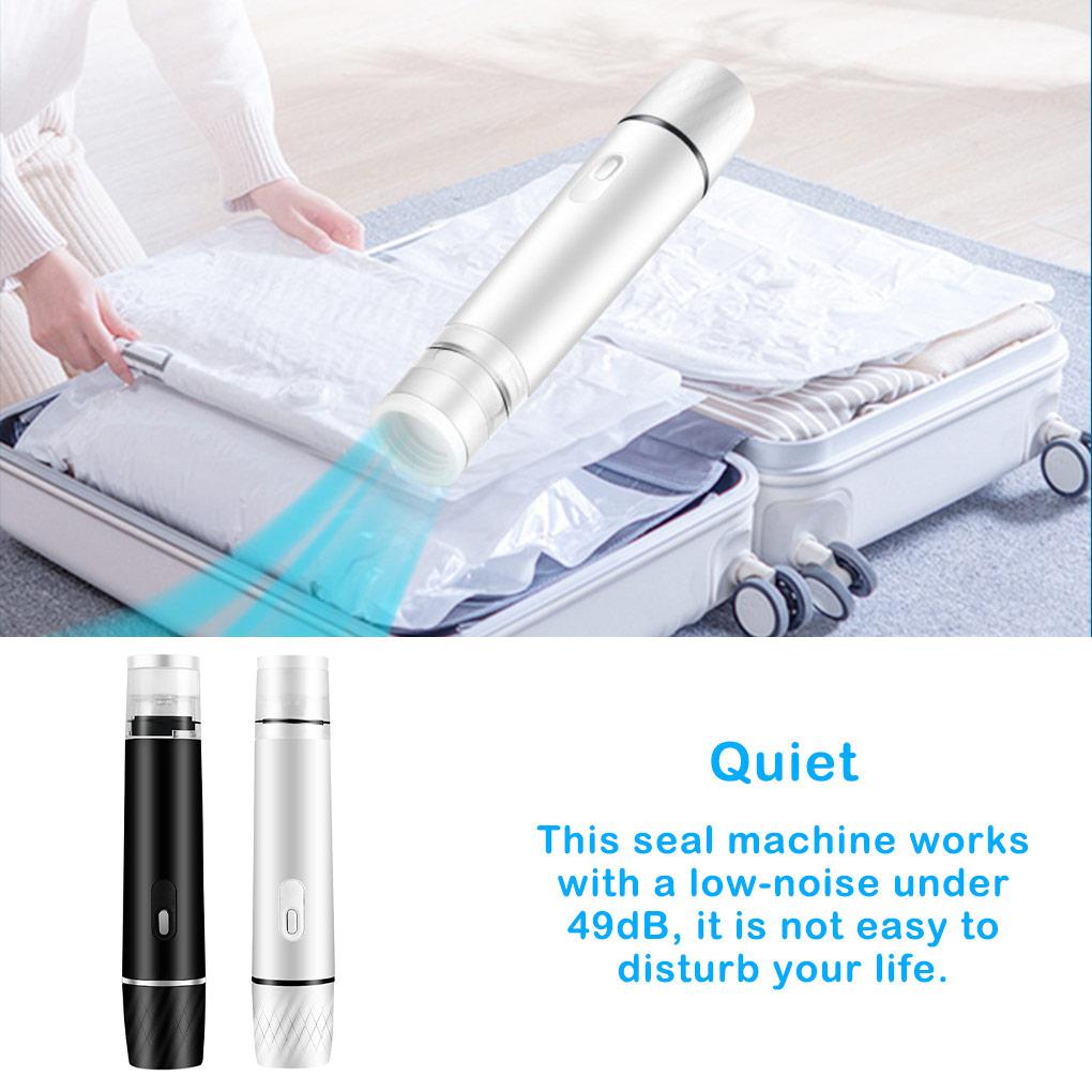 Mini Handheld Vacuum Sealer Rechargeable Kitchen Nuts Fresh-keeping Bag Sealing Pump Travel Reusable Carrying Seal Suction