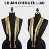 Gold Thread Collar Trim Sewing Applique For Handmade Suits And Dance Costume Clothing Embellishment Sewing Accessories