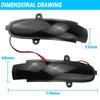 2PCS Dynamic Indicator Blinker Sequential For Mercedes Benz C W203 T-Modell S203 2000-2007 Turn Signal LED Side Mirror Light
