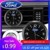 New 2026 Car Sticker Car Decoration Clock Watch Modified Car Interior Electronic Quartz For Ford Mustang Bronco GT Mach 1 Ecoboo