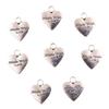 Vintage Silver Heart Pendant with 'Love' Letters - Creative Handmade Jewelry Accessory