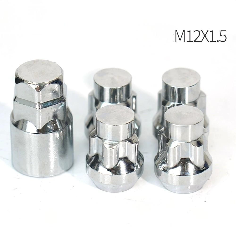 Hot Sale M12X1.5 Anti-Theft Locking Wheel Lug Nuts for Honda Toyota Hyundai Kia – Car Security Nuts M12x1.5 серебряный