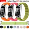 Nylon Braided Loop Strap For Xiaomi Miband 10/9/8 SmartWatch Comfortable Metal Buckle Bracelet Band For Xiaomi Mi Band 10/9 Belt