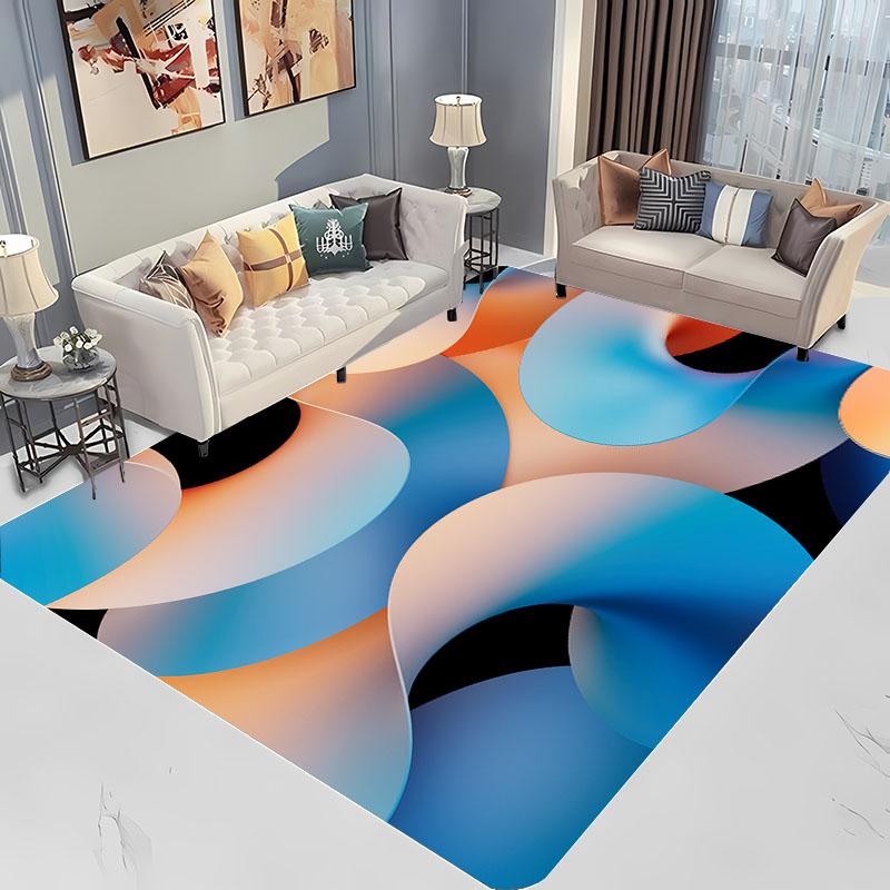 Abstract Colour Art Large Area Carpets for Home Living Room Children's Bedroom Sofa Doormat Kitchen Floor Rugs Anti-slip Decor