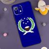 Pohnpei Ponape Flag Case For Xiaomi 14 15 Ultra 13T 14T 15T 17 Pro Max POCO F5 F6 F7 X5 X6 X7 Pro F8 Ultra Cover