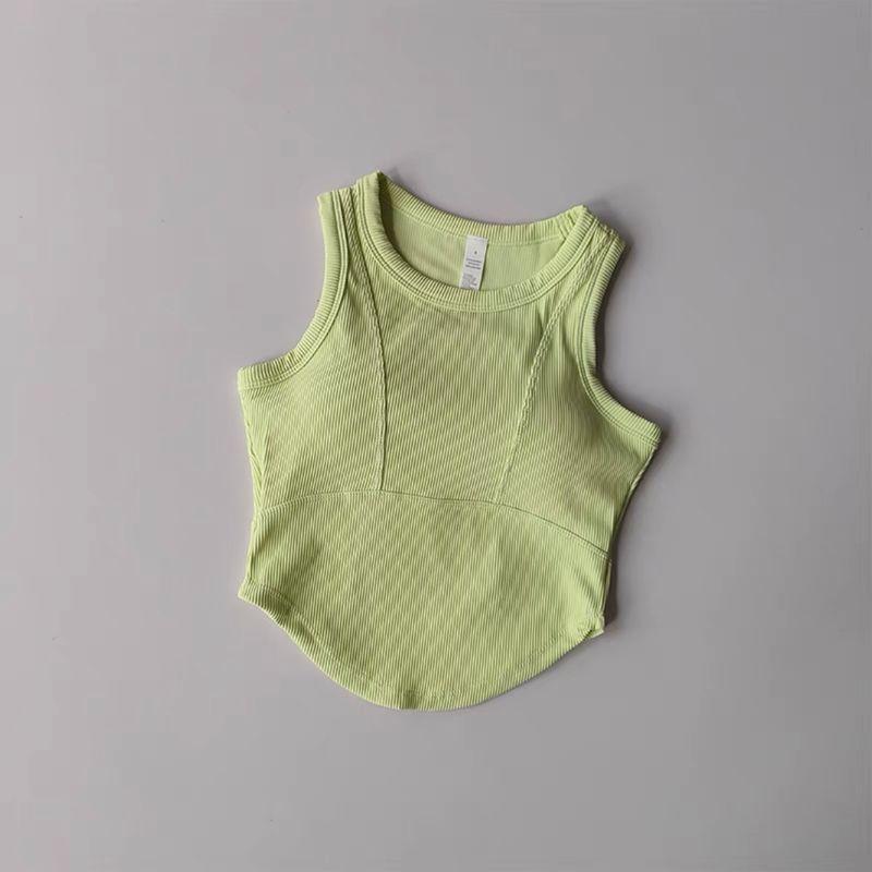 

Распродажа Топы Спортивная майка для женщин Верхняя одежда с нагрудником Одежда для бега и йоги Тренировки пилатеса Упражнения Ремешок Green (not much) S