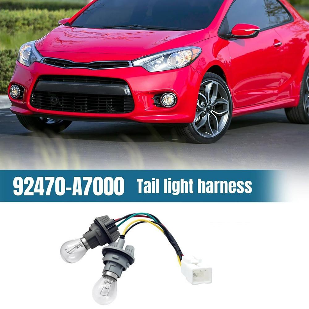 1× Tail Light Socket Wire Harness W/o Bulb 92470-A7000 For Kia Forte 2014-2016