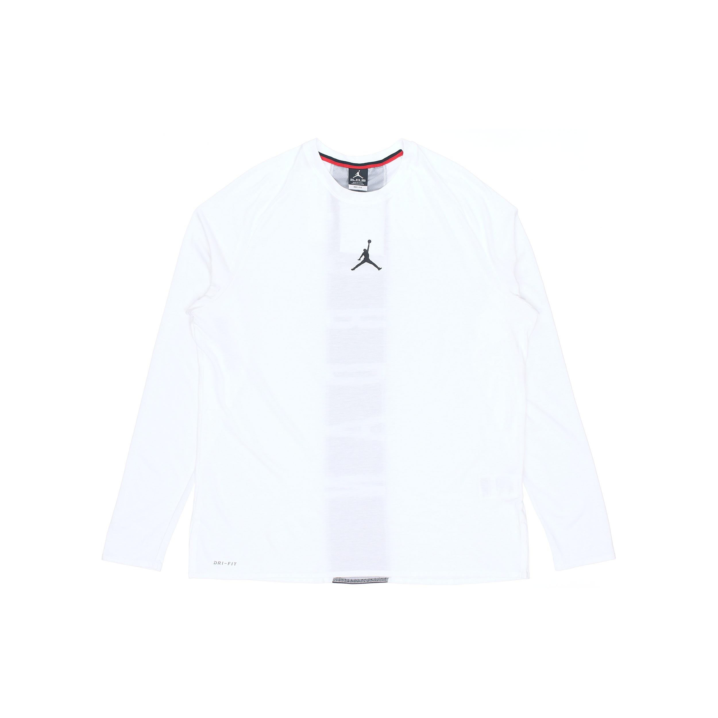 Air Jordan 23 Alpha Dri-Fit Back Printing Long Sleeves White Men s 926437-100 XXXL