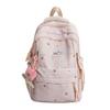 Schoolbag1011 New Schoolbag Fresh and Sweet Star Print Backpack Junior High School Student Casual and Lightweight Travel Backpack