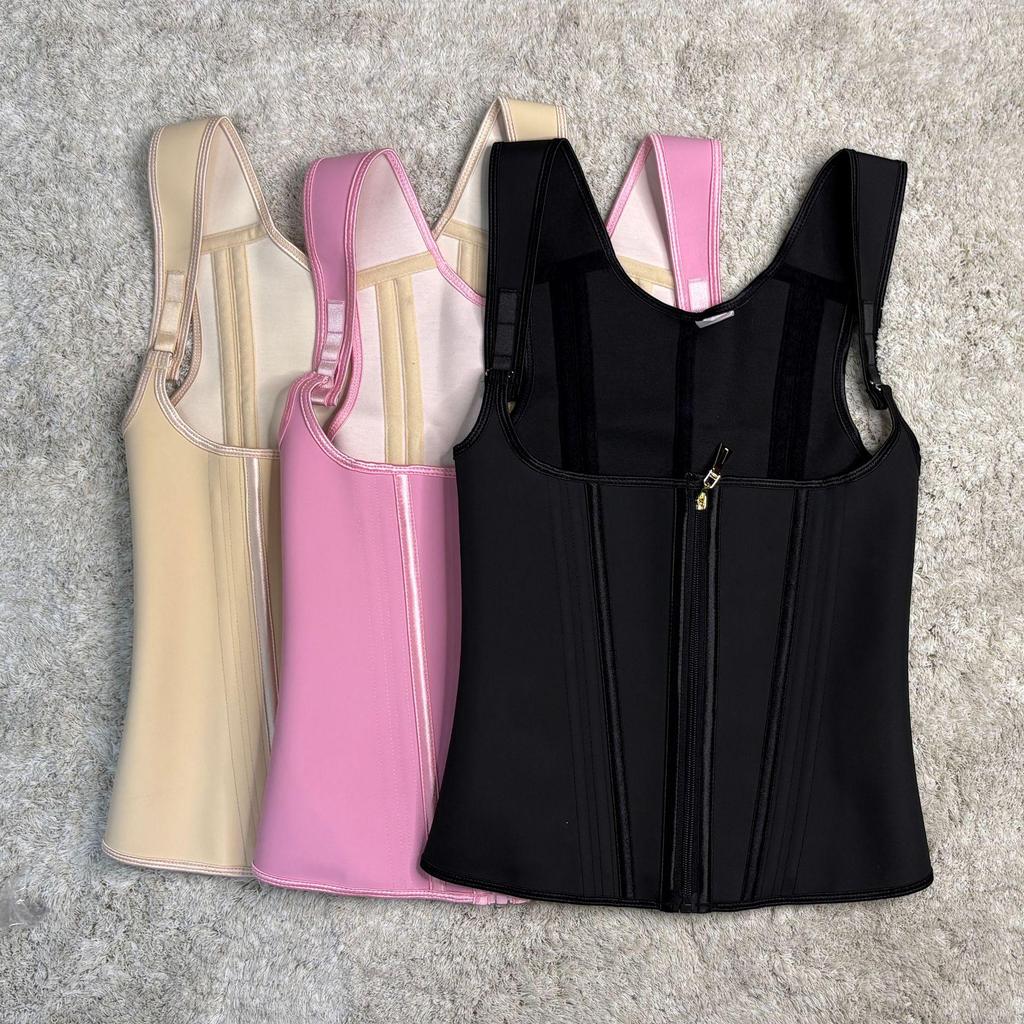 Platinum Edition Latex Waist Trainer: 15 Steel Bone Tummy Control Vest