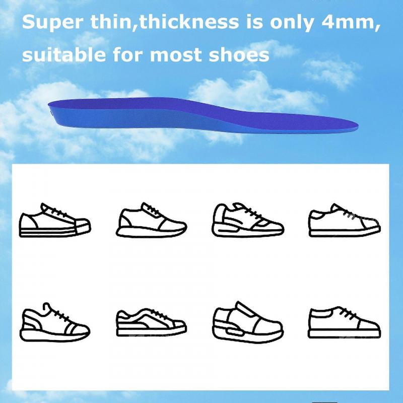 Shoe Insoles for Airtag Kids, Kids Air-tag Shoe Insert, Adults and Elderly, Tracker Devise Case for Kids' Shoes, Comfortable Footwear Mount, Blue