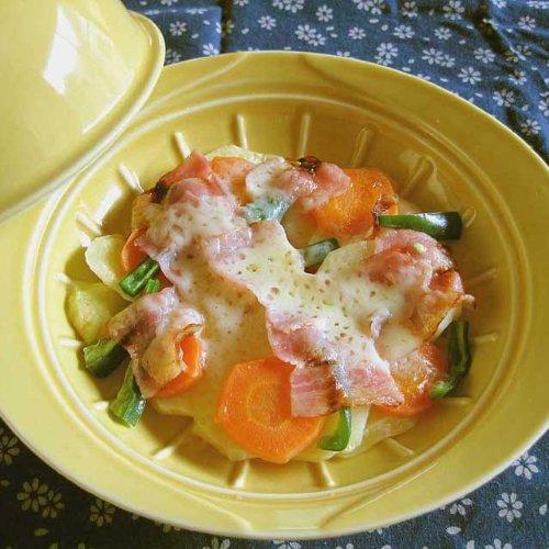 Arita Ware Microwave-Only Steamer Cooker (Arita Ware Yellow Glaze) Metabo