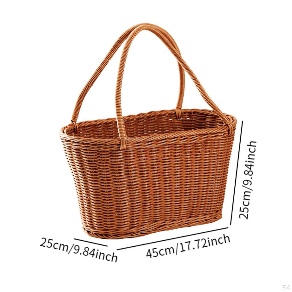 Basket with Handles for Shopping And Organizing Vegetables in Kitchen Garden