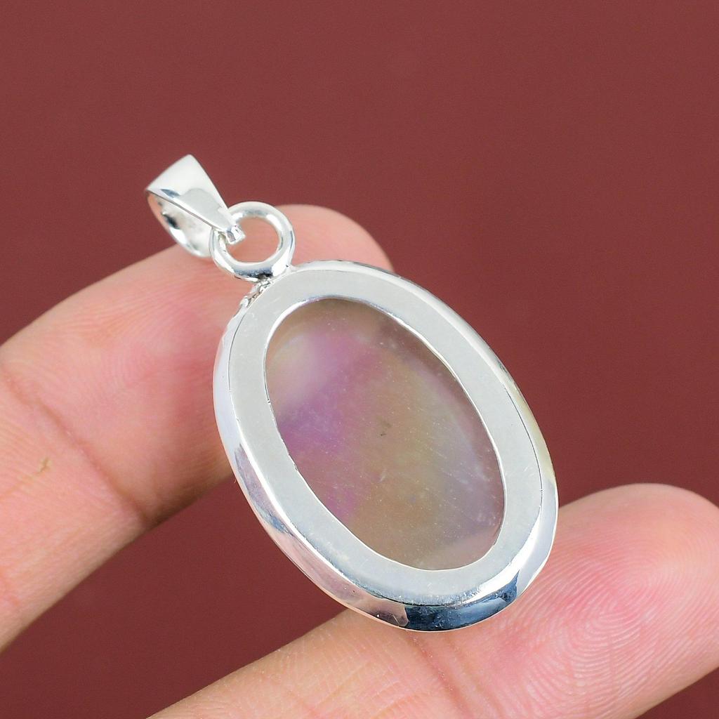 Rainbow Mystic Opal Pendant Handmade Jewelry Real Gemstone Pendant 925 Sterling Silver Pendant Antique Jewelry Stylish Pendant Gifts For Him