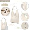 Guccio Leather Tote Leather Cowhide Elegant Square For Both Work and Casual Italy Bag, V-Line, Leather, One-Shoulder Bag, Design, Use, Women's
