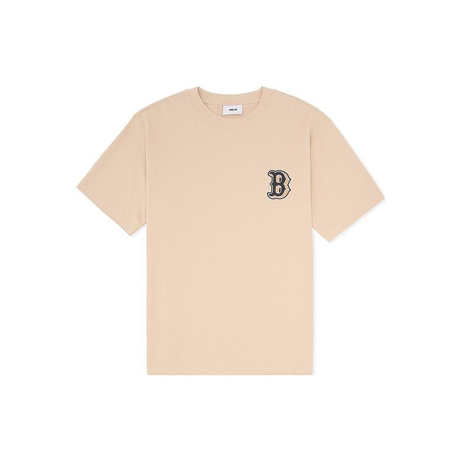 MLB SS23 T Shirt Unisex Light Sand Brown 3ATSV0533-43SAL L