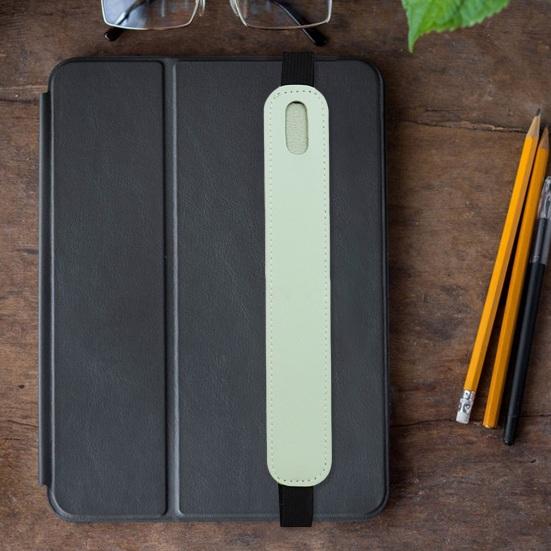 Stylus Pen Case Smooth Faux Leather Firm Sticthing Elastic Band Lightweight Portable Protective Stylus Pen Holder Notebook Pen Storage Pocket Sleeve