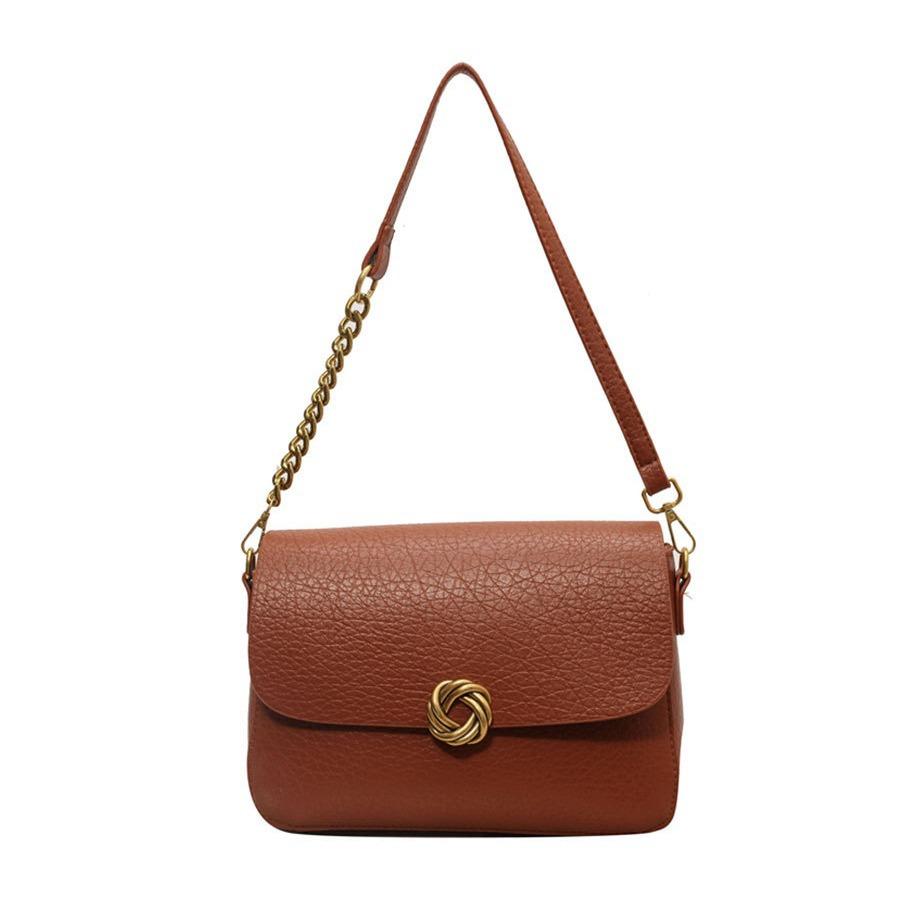 Advanced Sense of Foreign Style Small Bag Women's 2025 New Popular Messenger Bag Single Shoulder Armpit Bag Retro Small Square Bag