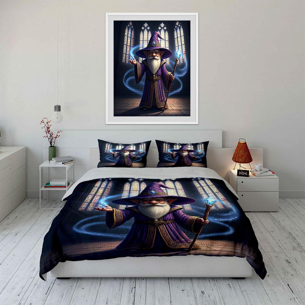 "Enchanted Wizard's Glow." Bedding Sets Duvet Covers Pillowcases(1* Duvet Cover 2* Pillowcases Without Duvet Insert)
