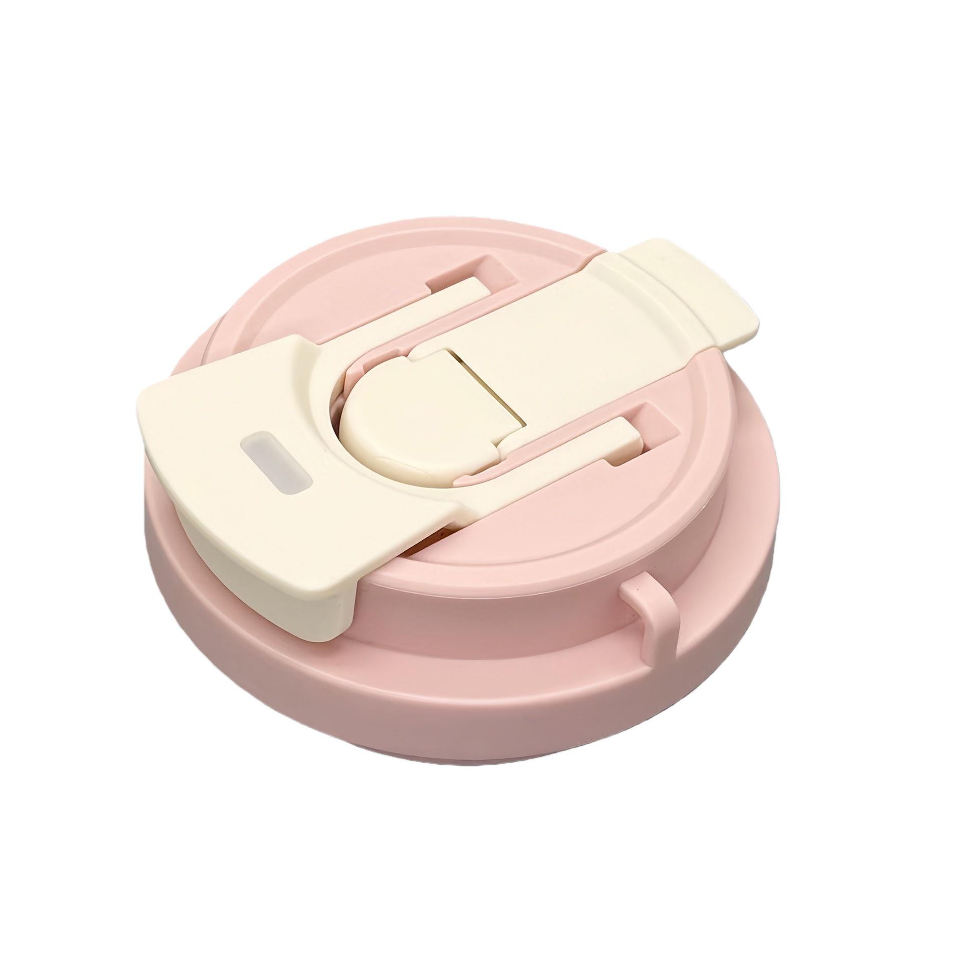 Lily Flower Insulated Ceramic Coffee Cup Lid - Food-grade PP