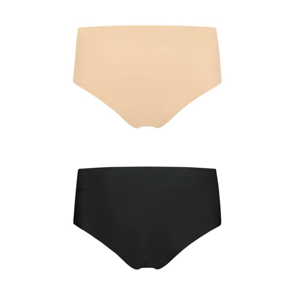 Invisible panties - Bye Bra Invisible High Brief Nude + Black L