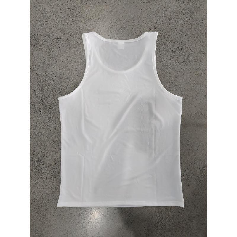 Men U Neck Sleeveless Tank Top Soft Breathable Multi Color Summer Fitness Casual Undershirt Tops