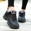 New Fashion Men Winter Snow Boots Warm Ankle Boots Non-slip Men Winter Shoes Leather Waterproof Plush Boots Chaussures Hommes