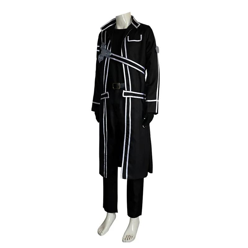 Anime Sword Cos Kirito Kazuto Kirigaya Cosplay Costume Art Online Jacket Shirt Pants High Quality Any Size Outfit For Women Men