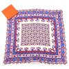 Great HERMES Scarf Paisley Motif All-over Print Stole Shawl Ivory Red Blue Silk Used