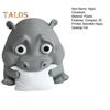 Trauriges Baby-Nilpferd 3D-gedrucktes Nilpferd-Ornament Miniatur-Nilpferd-Figur Desktop-Sammlerstück Nilpferd-Dekoration für Zuhause Büro