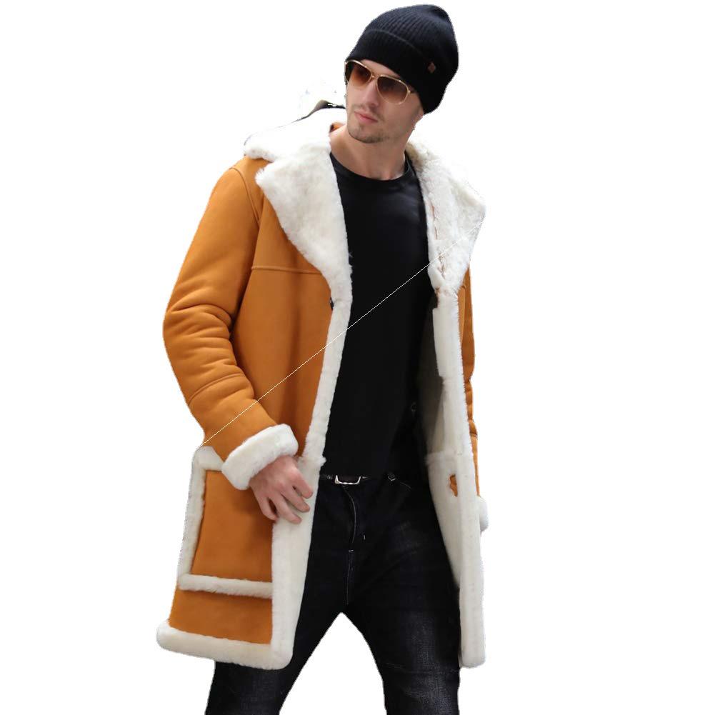 Men's Shearling Faux Leather Overcoat - Winter 2021 Collection
