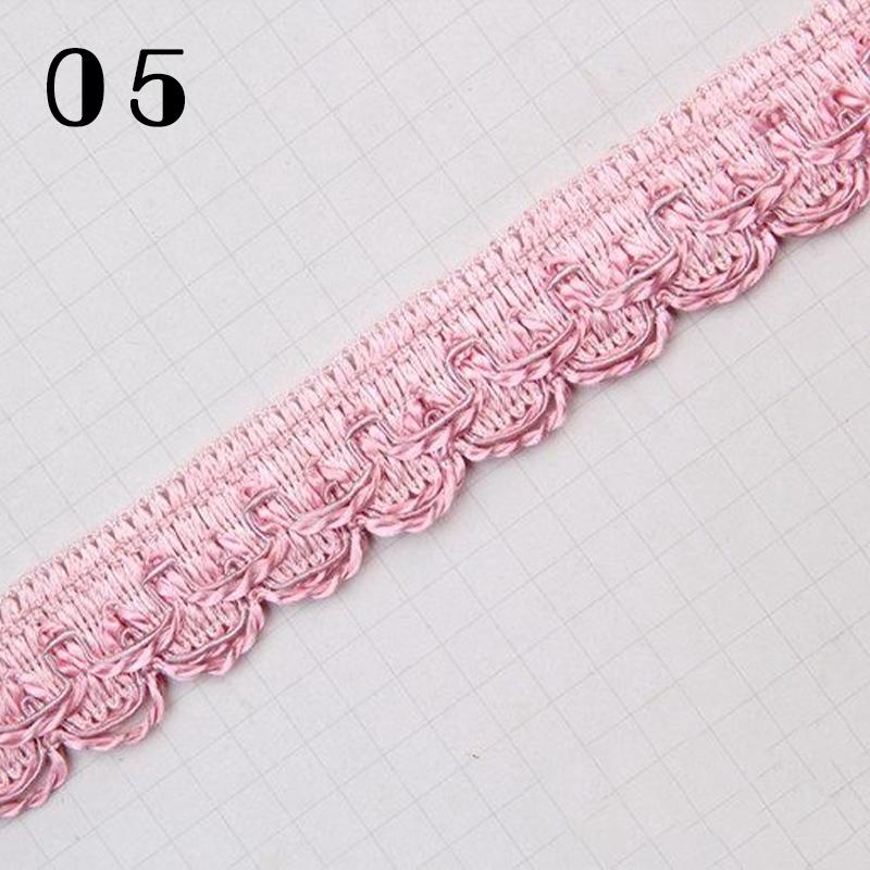 16.5 Meter 2.5cm Braid Lace Trim Edge Curtain Sofa Clothes Decor Lace Ribbon Polyester Furniture Upholstery DIY Crafts