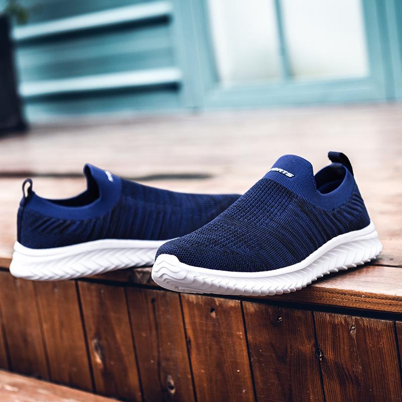 Unisex Breathable Slip-On Flyknit Running Shoes - Low-Top Sock Sneakers for Spring/Summer